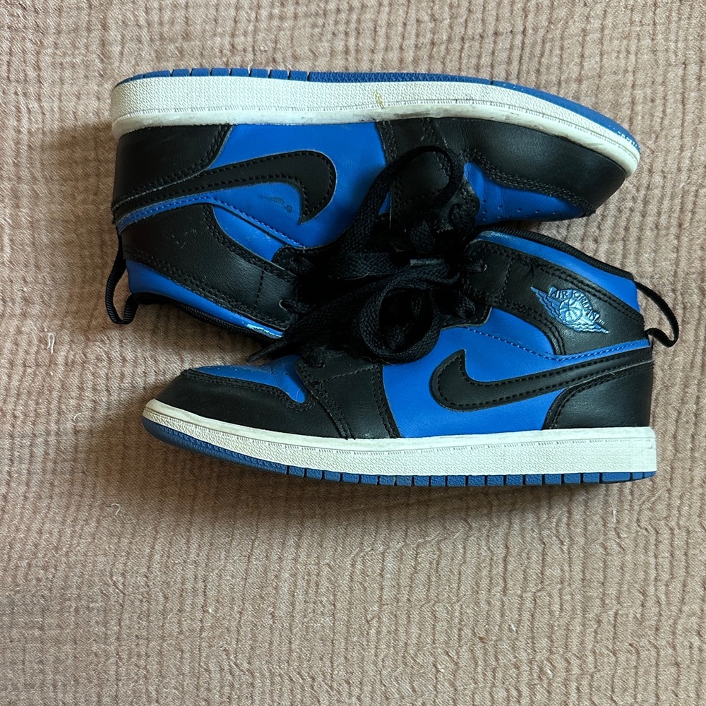 Kids Black and Blue Sneakers